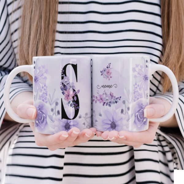 ESTAMPAS ALFABETO LILAS CANECAS - Image 11
