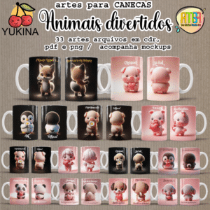 ESTAMPAS ANIMAIS DIVERTIDOS Ai (Yukina) CANECAS