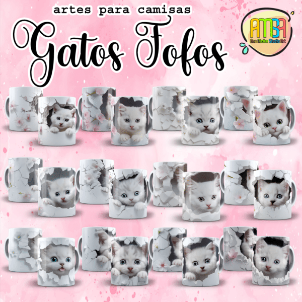 ESTAMPAS GATOS FOFOS CANECAS - Image 3
