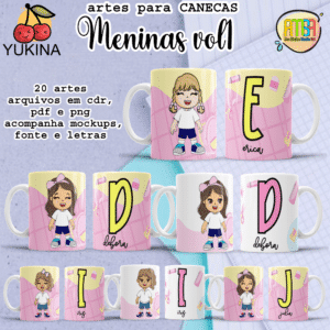 ESTAMPAS MENINAS VOLTA AS AULAS VOL 1 CANECAS (Yukina)
