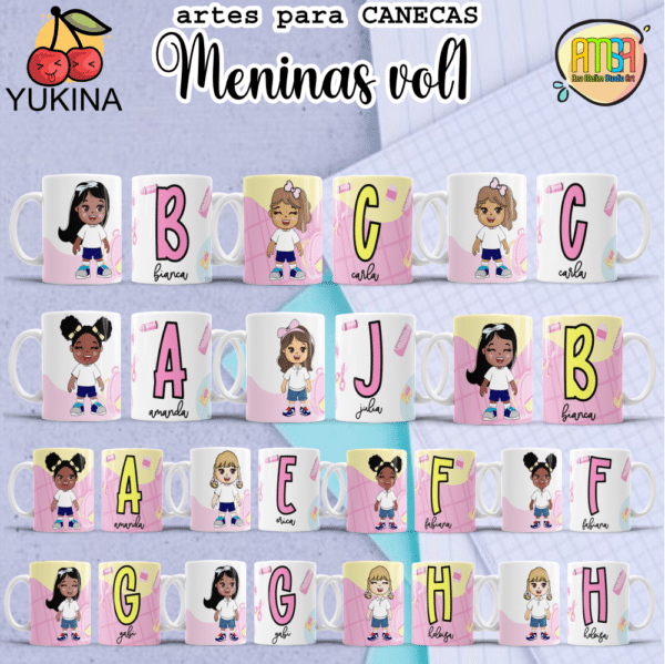 ESTAMPAS MENINAS VOLTA AS AULAS VOL 1 CANECAS (Yukina) - Image 2