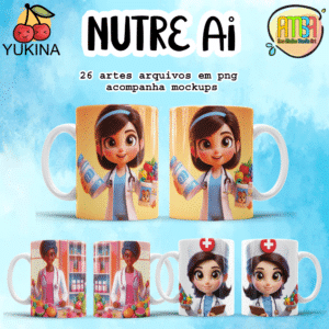 ESTAMPAS NUTRICIONISTA Ai CANECAS (Yukina)