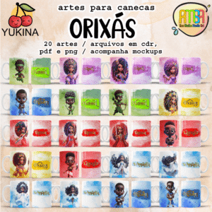 ESTAMPAS ORIXAS CANECAS (Yukina)