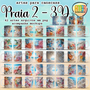 ESTAMPAS PRAIA 2 - 3D CANECAS