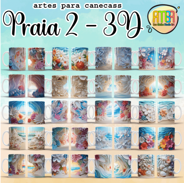 ESTAMPAS PRAIA 2 - 3D CANECAS - Image 2