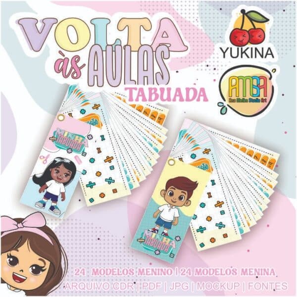 KIT DIGITAL TABUADA VOLTA AS AULAS 2024 (Yukina)