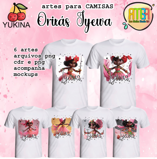 ESTAMPAS CAMISAS ORIXÁS Iyewa (YUKINA)