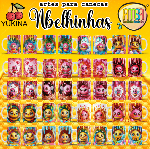 ESTAMPAS ABELHINHA Yukina CANECAS - Image 2
