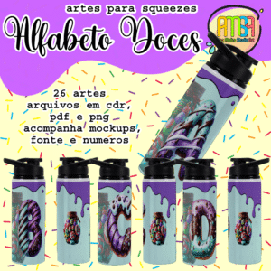 ESTAMPAS ALFABETO DOCE SQUEEZE