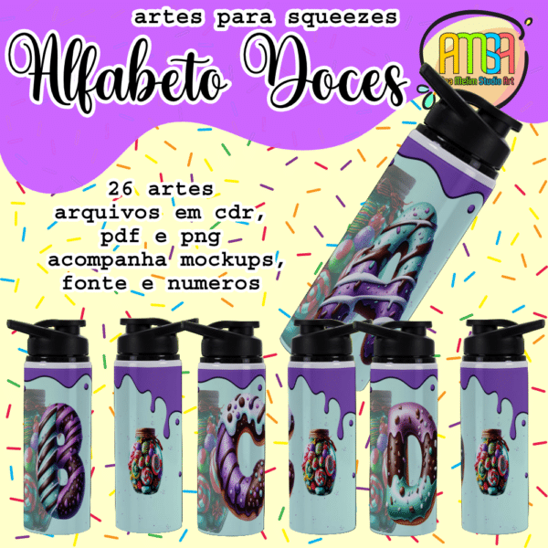 ESTAMPAS ALFABETO DOCE SQUEEZE