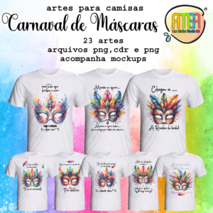 ESTAMPAS CARNAVAL DE MÁSCARAS CAMISAS