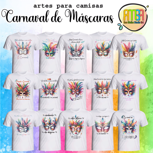 ESTAMPAS CARNAVAL DE MÁSCARAS CAMISAS - Image 2