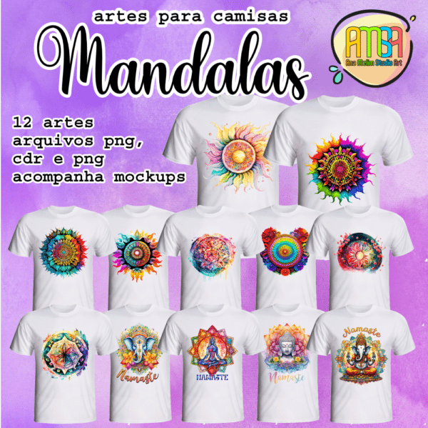 ESTAMPAS MANDALAS CAMISAS