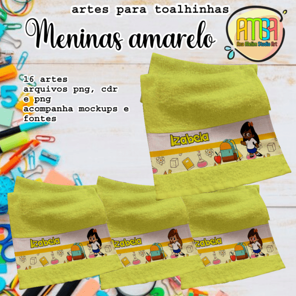 ESTAMPAS MENINAS AMARELHO TOLAHAS