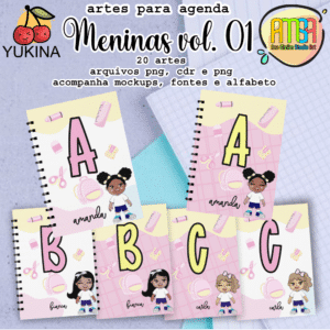 ESTAMPAS MENINAS VOLTA AS AULAS VOL 01 AGENDAS (Yukina)
