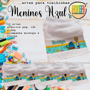 ESTAMPAS MENINOS AZUL TOALHINHAS