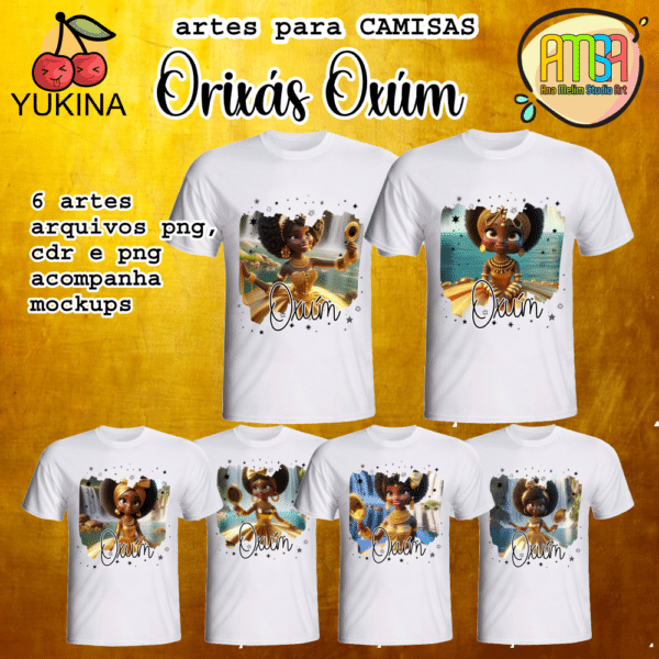 ESTAMPAS ORIXÁS OXÚM CAMISAS (YUKINA)