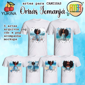 ESTAMPAS CAMISAS ORIXAS IEMANJÁ (YUKINA)
