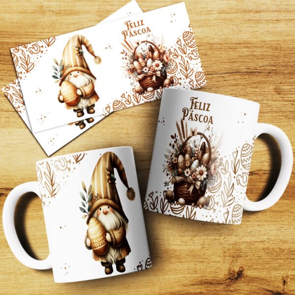 ESTAMPAS ELEMENTAIS DA PÁSCOA CANECAS
