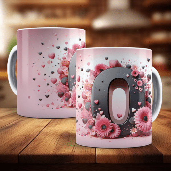 ESTAMPAS ALFABETO FLORAL 3D CANECAS - Image 15
