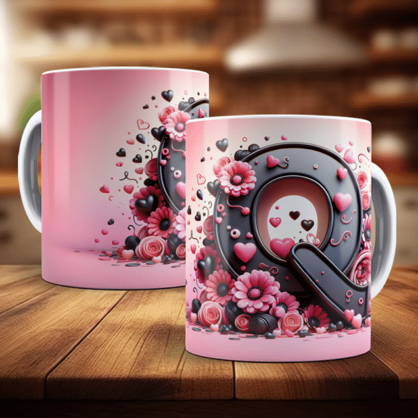 ESTAMPAS ALFABETO FLORAL 3D CANECAS - Image 17
