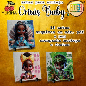 ESTAMPAS ORIXÁS BABY AZULEJOS (YUKINA)