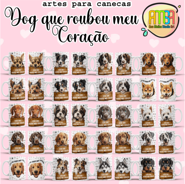 ESTAMPAS DOG QUE ROUBOU MEU CORAÇÃO CANECAS - Image 2