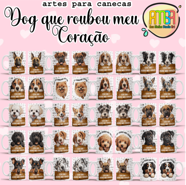 ESTAMPAS DOG QUE ROUBOU MEU CORAÇÃO CANECAS - Image 3