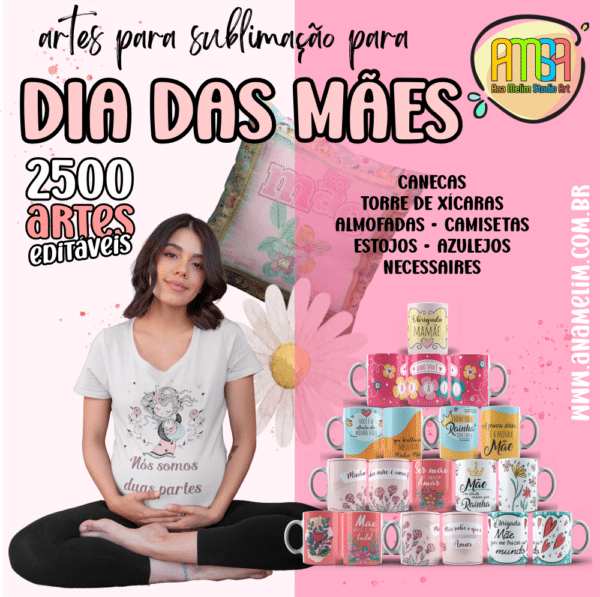 COMBO DE ARTES DIA DAS MÃES 2024