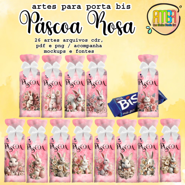 ESTAMPAS PÁSCOA ROSA PORTA BIS