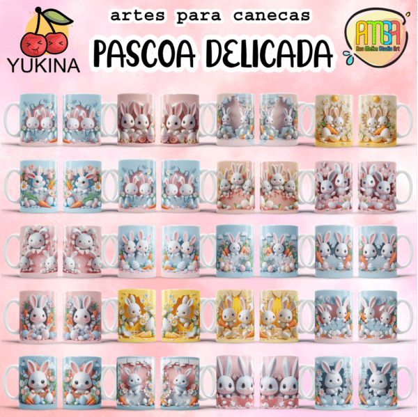 ESTAMPAS PÁSCOA DELICADA CANECAS (YUKINA) - Image 2