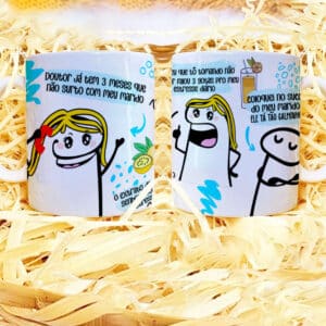 ESTAMPA MEME MARACUJÁ FLORK CANECA