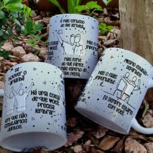 ESTAMPAS SE NÃO HOUVER AMANHA MENINOS CANECA