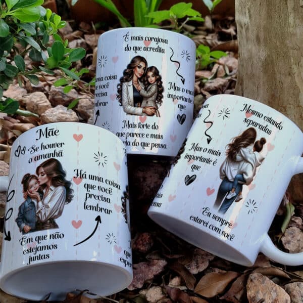 ESTAMPAS SEMPRE JUNTOS MÃE CANECAS
