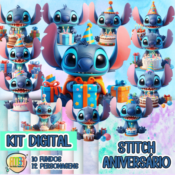 KIT STITCH ANIVERSÁRIO