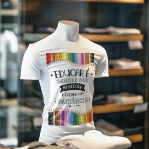 ESTAMPA EDUCAR É CAMISA