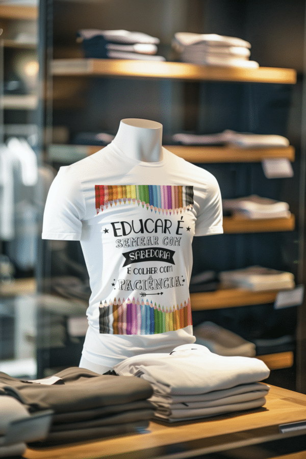 ESTAMPA EDUCAR É CAMISA