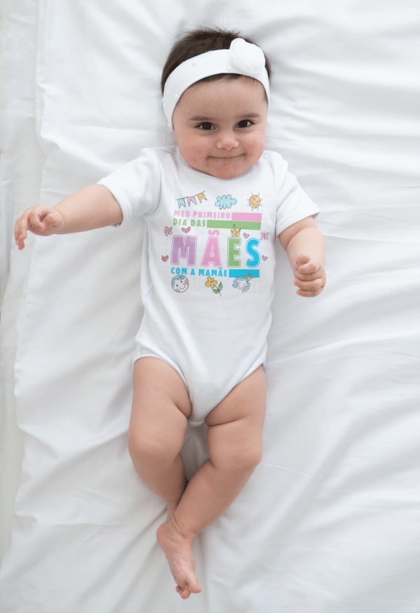 ESTAMPAS MEU PRIMEIRO DIA DAS MÃES BODY E CAMISAS