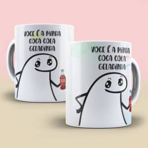 ESTAMPAS COCA GELADINHA FLORK CANECA