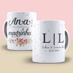 ESTAMPAS PADRINHOS DE CASAMENTO CANECAS