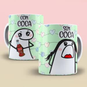 ESTAMPAS COM E SEM FLORK CANECAS