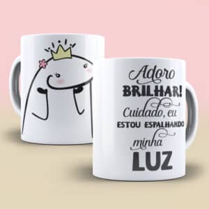 ESTAMPA ADORO BRILHAR CANECA