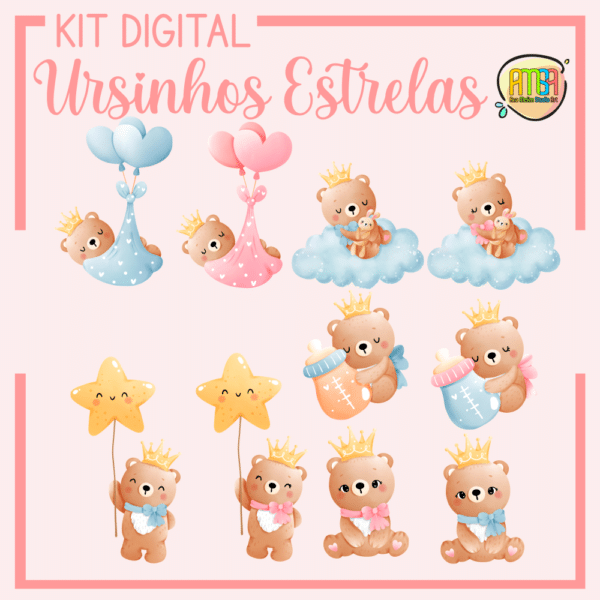 KIT DIGITAL URSINHOS ESTRELAS