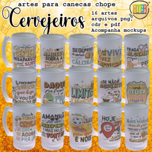 ESTAMPAS CERVEJEIROS CANECAS CHOPE