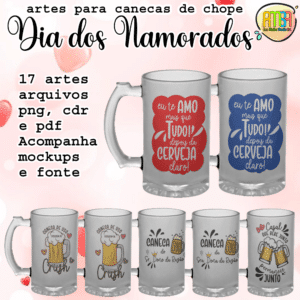 ESTAMPAS NAMORADOS CANECAS DE CHOPE