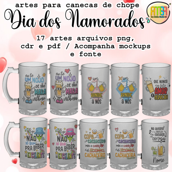 ESTAMPAS NAMORADOS CANECAS DE CHOPE - Image 2
