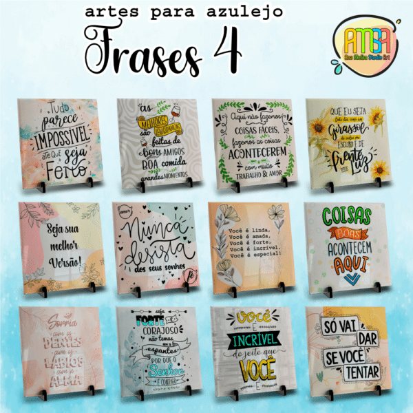 ESTAMPAS AZULEJO FRASES 4 - Image 2