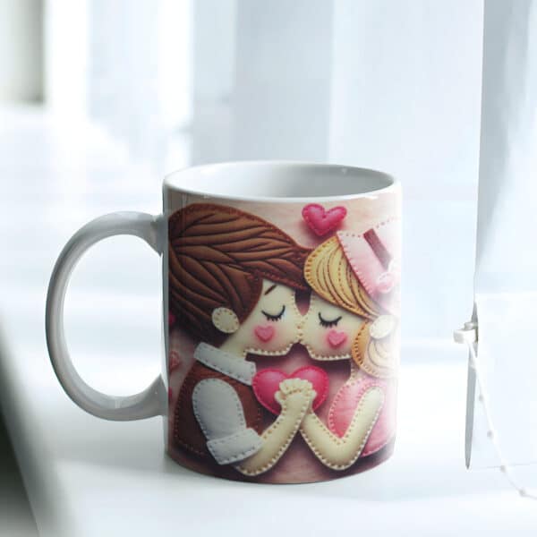 ESTAMPAS COSTURINHAS DE AMOR (namorados) CANECAS (YUKINA) - Image 3