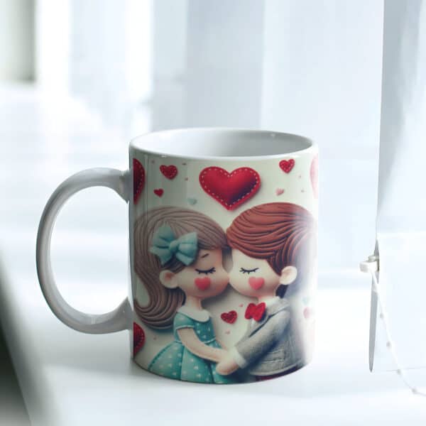 ESTAMPAS COSTURINHAS DE AMOR (namorados) CANECAS (YUKINA) - Image 9
