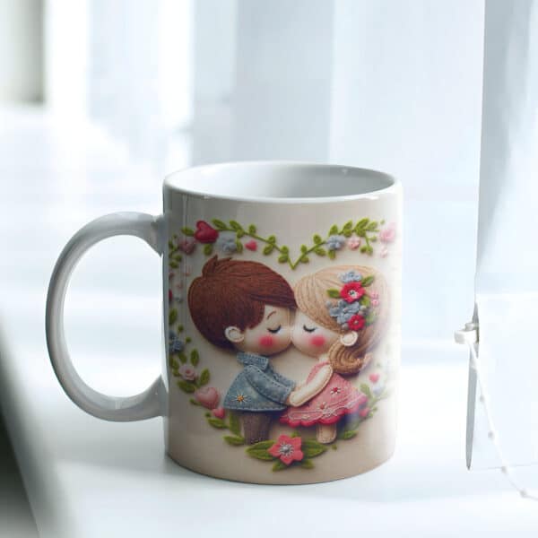 ESTAMPAS COSTURINHAS DE AMOR (namorados) CANECAS (YUKINA) - Image 10